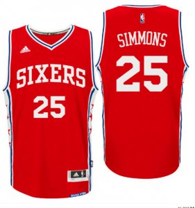 Maillot De Basket Philadelphia 76ers Ben Simmons 25 Tissus Sportif Fans Edition Rouge